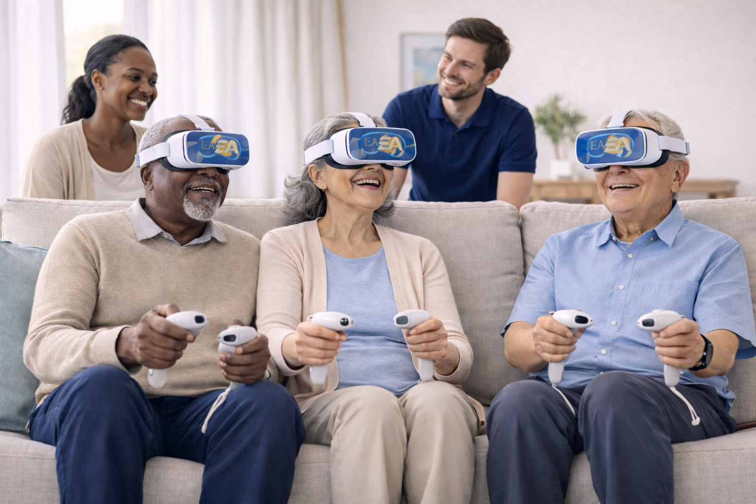 Residents enjoying VR together